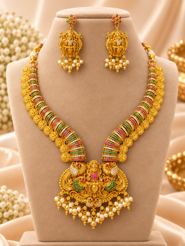 Lakshmi Temple Necklace Set