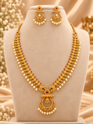 Ruby Emerald Long Haar Set