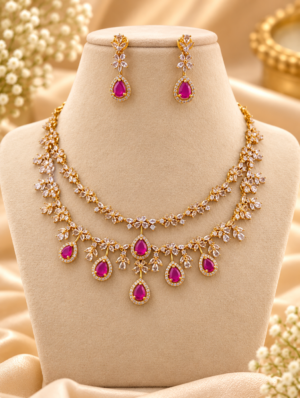 Royal Ruby Bridal Set